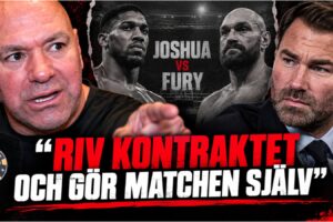 Dana White under intervju om Eddie Hearn
