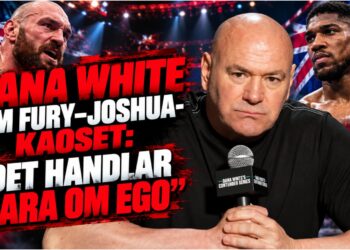 Dana White under presskonferens om Fury Joshua