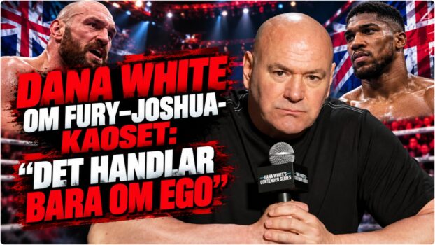 Dana White under presskonferens om Fury Joshua