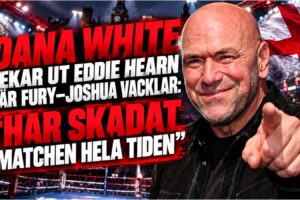 Dana White under presskonferens om Fury och Joshua