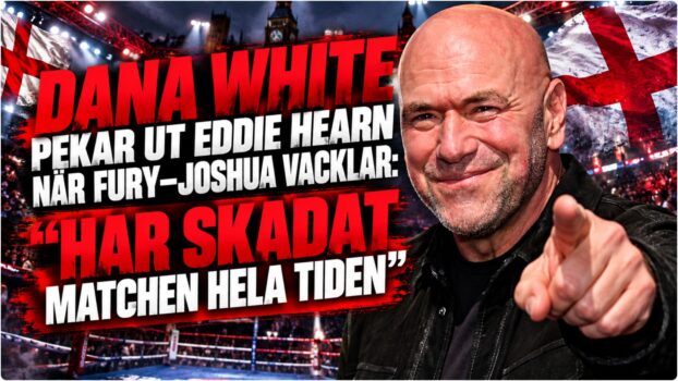 Dana White under presskonferens om Fury och Joshua