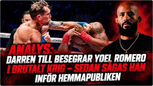 Darren Till och Yoel Romero under bare knuckle-match i Manchester