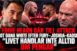 Eddie Hearn under intervju om Fury Joshua