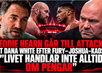 Eddie Hearn under intervju om Fury Joshua