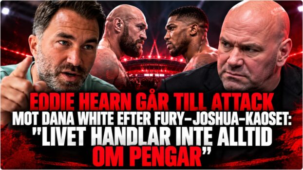 Eddie Hearn under intervju om Fury Joshua