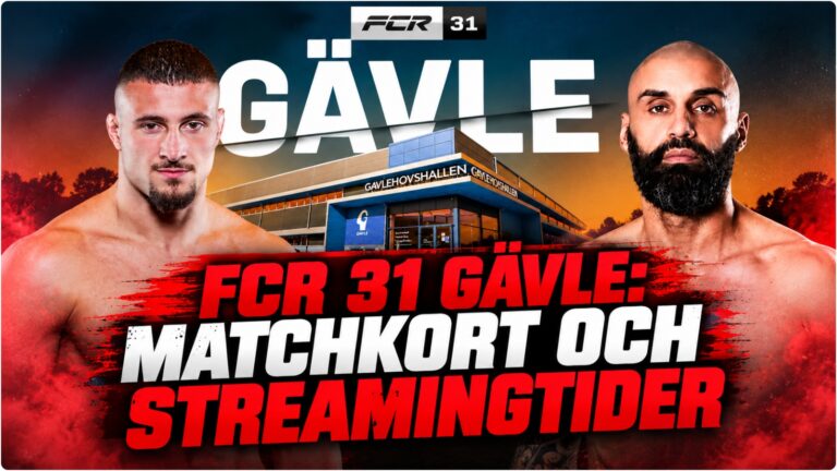 FCR 31 matchkort med Dyrup och Karanta i Gavle