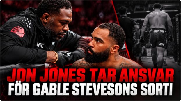 Jon Jones och Gable Steveson vid UFC 331