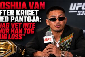 Joshua Van efter match mot Alexandre Pantoja