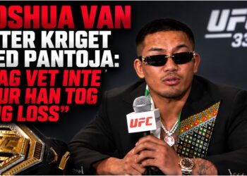 Joshua Van efter match mot Alexandre Pantoja