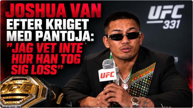 Joshua Van efter match mot Alexandre Pantoja
