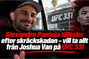 Joshua Van infor UFC 331 i oktagonen