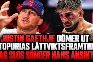 Justin Gaethje och Ilia Topuria