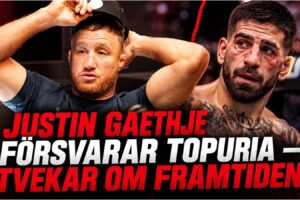 Justin Gaethje och Ilia Topuria efter UFC White House