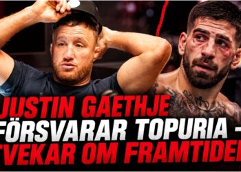 Justin Gaethje och Ilia Topuria efter UFC White House