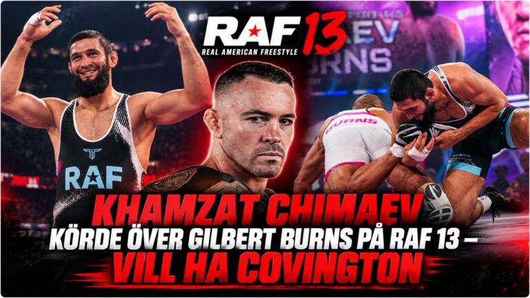 Khamzat Chimaev efter segern mot Gilbert Burns