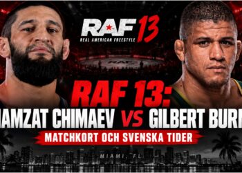 Khamzat Chimaev och Gilbert Burns infor RAF 13