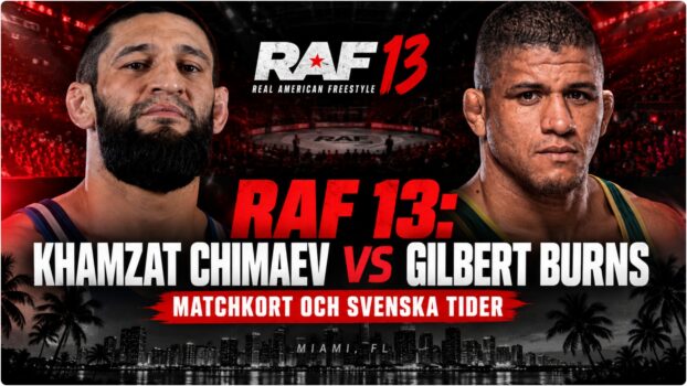 Khamzat Chimaev och Gilbert Burns infor RAF 13