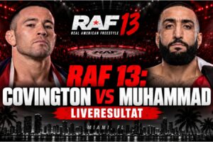 Khamzat Chimaev och Gilbert Burns under RAF 13