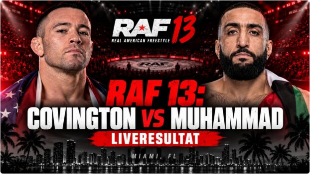 Khamzat Chimaev och Gilbert Burns under RAF 13
