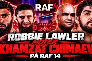 Khamzat Chimaev och Robbie Lawler infor RAF 14