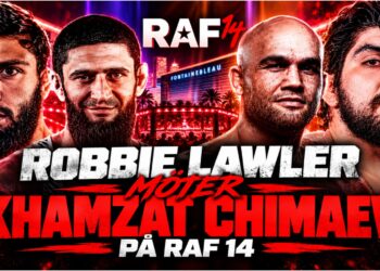 Khamzat Chimaev och Robbie Lawler infor RAF 14