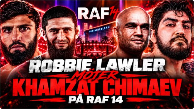 Khamzat Chimaev och Robbie Lawler infor RAF 14