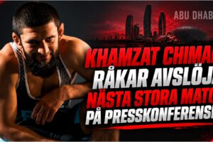 Khamzat Chimaev under RAF 13 presskonferens