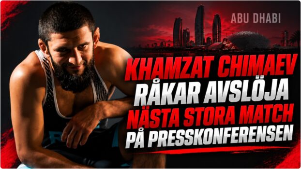 Khamzat Chimaev under RAF 13 presskonferens