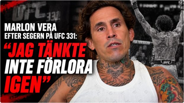 Marlon Vera efter seger mot Charles Jourdain i UFC 331