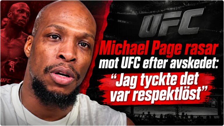 Michael Venom Page efter UFC-match