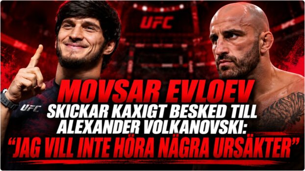 Movsar Evloev under intervju infor UFC 333