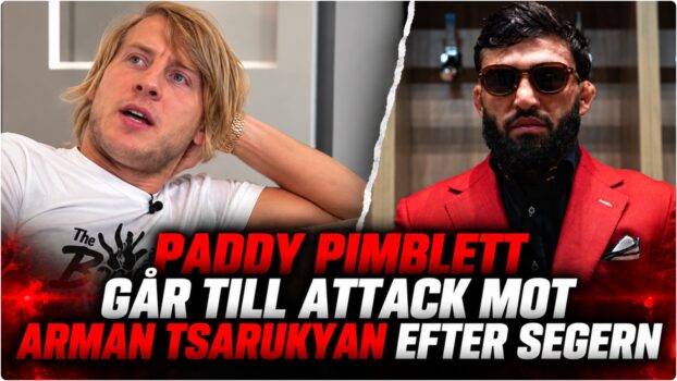 Paddy Pimblett reagerar pa Arman Tsarukyans UFC-match