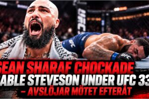 Sean Sharaf och Gable Steveson i UFC 331