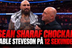 Sean Sharaf och Gable Steveson i UFC 331