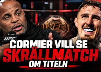 Tom Aspinall och Daniel Cormier under UFC-sammanhang