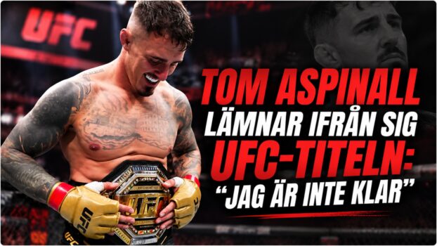 Tom Aspinall under traning efter ogonskadan