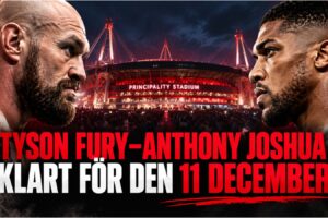 Tyson Fury och Anthony Joshua i Cardiff