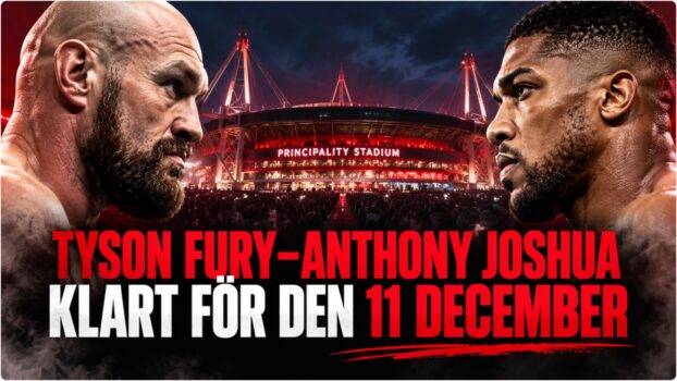 Tyson Fury och Anthony Joshua i Cardiff