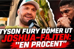 Tyson Fury under intervju infor match mot Anthony Joshua
