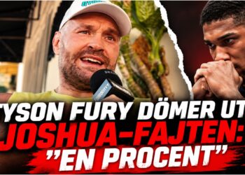 Tyson Fury under intervju infor match mot Anthony Joshua