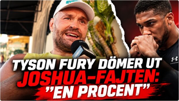 Tyson Fury under intervju infor match mot Anthony Joshua