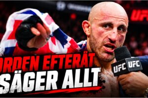 Alexander Volkanovski mot Movsar Evloev i UFC-buren
