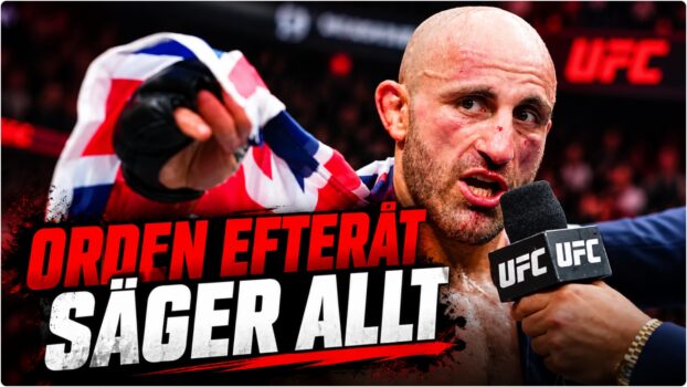 Alexander Volkanovski mot Movsar Evloev i UFC-buren