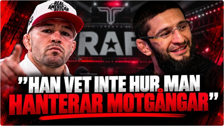Colby Covington och Khamzat Chimaev infor RAF Abu Dhabi