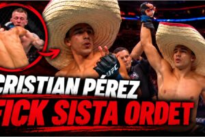 Cristian Perez och Kyle Nelson under UFC Edmonton