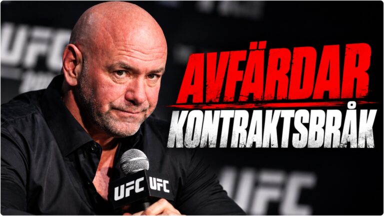 Dana White under presskonferens efter UFC Edmonton