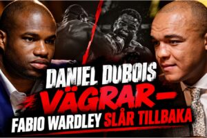 Daniel Dubois och Fabio Wardley under DAZN-intervju
