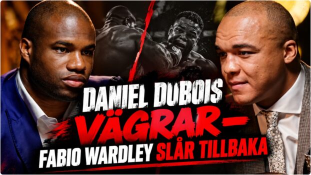 Daniel Dubois och Fabio Wardley under DAZN-intervju