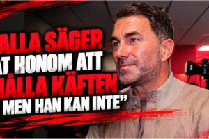 Eddie Hearn under intervju om Dana White