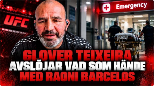 Glover Teixeira i Barcelos horn under UFC-match